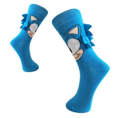 China Hot Boys QUICK DRY Sonic Socks The Game Hedgehog Cotton bangs pattern unisex non-slip pungent warm knee-high casual sock long for sale