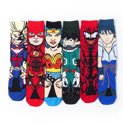 China 2021 Marvel Sonic Anime Socks For Men Hot Sale QUICK DRY and Cotton Knee High Sock Women Cartoon Cosplay Hip Hop Unisex Casual Socks for sale