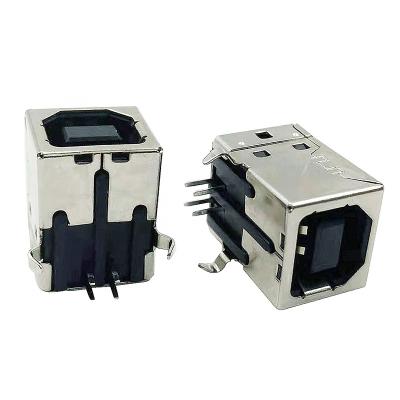 China Type-B Square Printer Printer USB Port Female Right Angle Side 4pin GF Inlet for sale