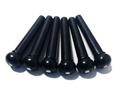 China Chinese Guitar Pin Saddle Nut Parts Black Acoustic Guitar Bridge Pins from GUITAR Manufacturer for sale