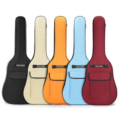 China Fashionable Wholesale Waterproof Custom Guitar Bags Double Bold Multi Colored Straps Guitar Bag for sale