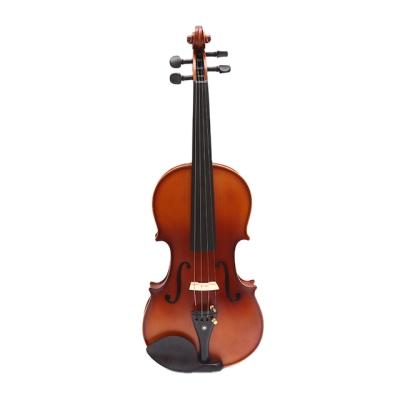 China Maple Lzs Ebony Fingerboard 3/4 Professional Handmade Varnish Maple Violin For Beginning Level Students for sale