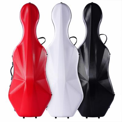 China Wholesale High Quality Violin Real Leather Handle Rolls Carbon Fiber Cello Case 4/4 Carbon Fiber For Cello for sale