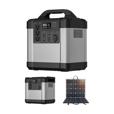 China Power Station Solar Power Supply Wireless Charging Portable Generator 600Wh With 2 Two Way AC Outlets And 60W PD Solar Generator Sets for sale