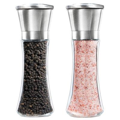 China Dropshipping Premium Selling Adjustable Coarseness Stainless Steel Pepper Mill Salt and Pepper Grinder Set for sale