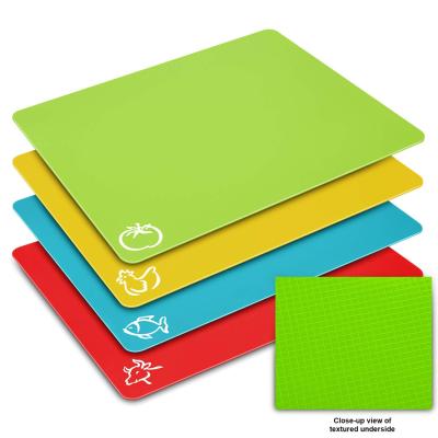 China New Sustainable Chopper High Quality Plastic Non-Slip Flexible Cutting Board BPA Free for sale