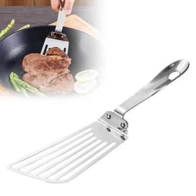 China Stocked Kitchen Supplies Stainless Steel Spatula Slotted Fish Spatula for sale