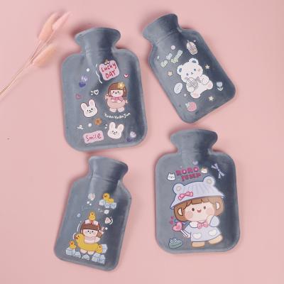 China CORRECT Hot and Cold Water Cartoon Water Bottle Warm Plush Large and Mini Portable Plush Water Injection Safety Handbag Explosion-proof Warm Winter for sale