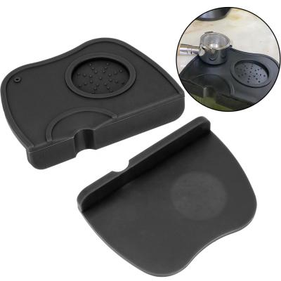 China Food Safe Stored Silicone Coffee Tamp Mat Anti-Slip Espresso Tamper Mat for sale