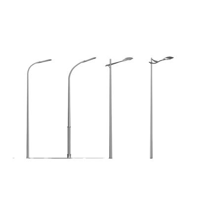 China Carbon Steel Outdoor Street Light Poles Colomn Post Die-Casting Aluminum Lamp Body for sale