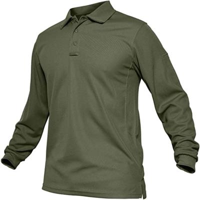 China QUICK DRY Men's Golf T-shirt Sportswear Golf Long Sleeve T-shirt Polo Shirts Hiking Camping Outdoor Sports Tops for sale