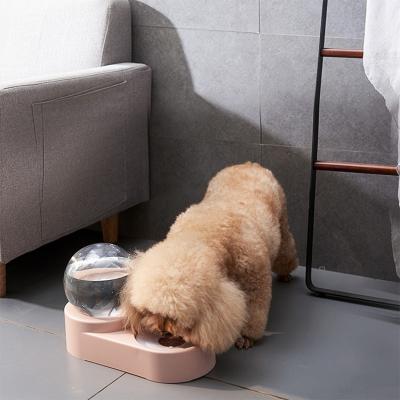 China Double Bowls Water Feeder Non-automatic Drink Dispenser Dog Cat Dog Food Drinking Water Dispenser Cat Pet Automatic Pet Feeder for sale