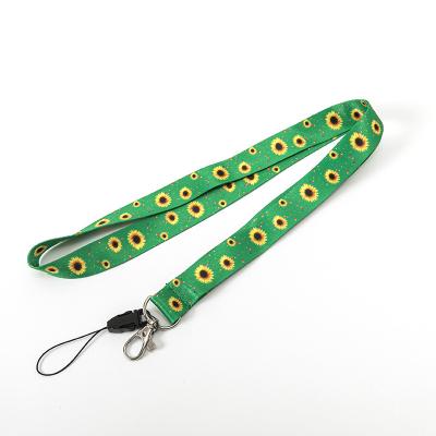 China Durable Full Color Smooth Polyester Printing Matt Black Oval Lanyard With Hook for sale