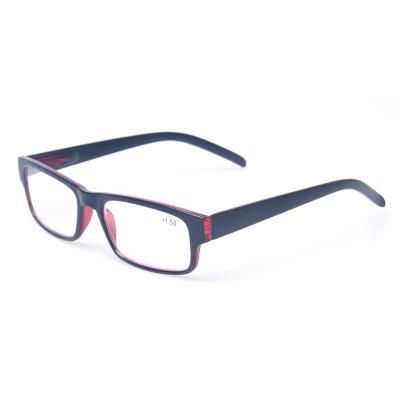 China Kerescen Cheap Colored Reading Glasses Spring Hinge Retractable Rectangular Reading Glass Women Men for sale