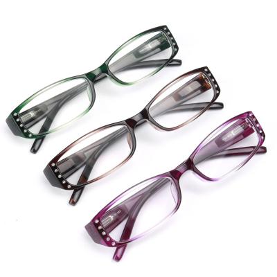 China Brand Women Slim OEM Wholesale Diamond Frames Luxury Reading Glasses for sale