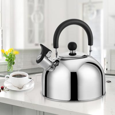 China 2022 Stainless Steel Stove Water Kettle Silver Metal Gas Stove Top Whisting Kettles Teapot Kettles For Wood Top for sale