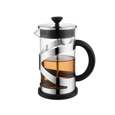 China HausRoland Stainless Steel Stocked Milk Frothed Cocktail Tea French Borosilicate Filter Press Coffee Glass Hand-Brewed High Pot for sale