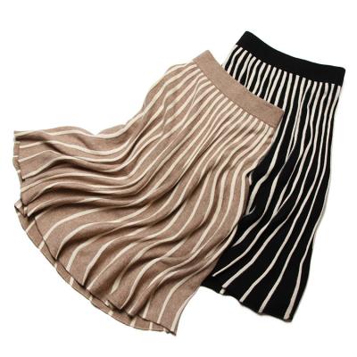 China Anti-Static Knitting Sheer Skirt Autumn Winter New Design Stylish Cashmere Skirt Skirts For Girls for sale