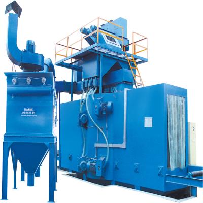 China Large Metal Blasting H Profile Steel Shot Blasting Machine Supplier Surface Dustless for sale