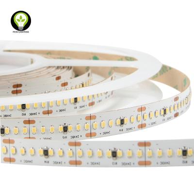 China Copper No Lead Paste DC24V 420 LEDs/m High Lumen CRI90/95 SMD2216 Flexible LED Welding Strip Light With Imported Real 3M Tape for sale