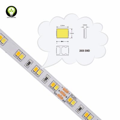 China DC24V 2835 120leds/m Desktop Led Strip Color Temperature Adjustable Led Flexible Strip for sale