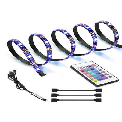 China HOT Sale 4pcs 50cm 5V USB LED strip of colorful desk boxes kit behind LED TV lamp, LED TV backlight for TV led strip lighting for sale