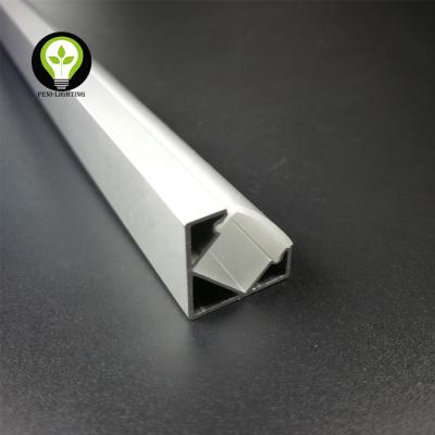 China Decorations Black Anodized Aluminum V Shape Channel For Flexible Led Strip Light Corner Aluminum Profile for sale