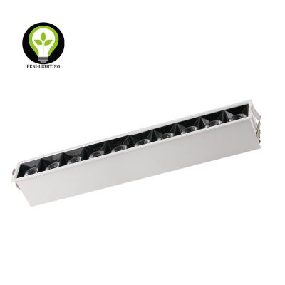 China Embeded recessed smd 5050 led grill lighting led linear downlight for sale