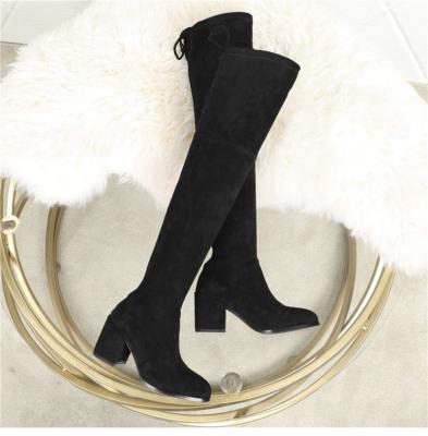 China Fashion Trend Fashion Women New 2020 Over The Knee Winter Thigh High Long Boots Stretch Winter Boots Shoes for sale