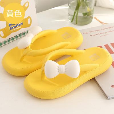 China Fashion Trend Bow Slipper Eva Shoes Women Casual Slippers Beach Flip Flops Customized Fashion Women Summer Sandals for sale