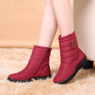 China Custom Classic Winter Upper Sheepskin Boots Snow Warm Genuine Leather Coating Genuine Leather Coating Australia Fur 100 Wool For Women Pink Fashion for sale