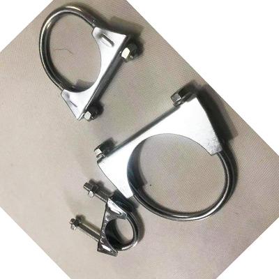 China Automotive Exhaust System U Bolt Flange 2 Inch Stainless Steel U Bolt Exhaust Muffler Pipe Clip for sale