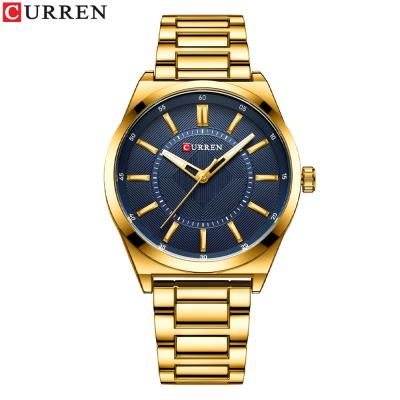 China CURREN 8407 Water Resistant Quartz Watch Stainless Steel Strap Luminous Minimalism Men Wrist Watch for sale