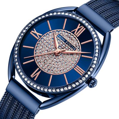 China Mini Focus 0425 Luxury Starry Magnetic Quartz Water Resistant Wristwatches Geometric Women Sky Outdoor Female Clock for sale