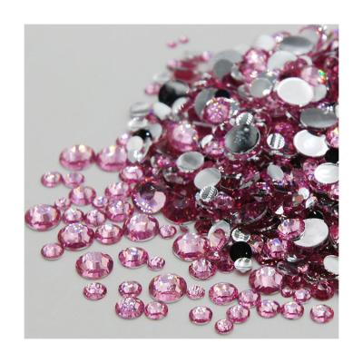 China Flatback Wholesale 3mm Appliques Bulk Flat Back Glass Crystal Rhinestones Rhinestones for sale