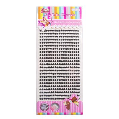 China Bulk Rhinestone Decorative Sticker Rhinestone Eyeliner Sticker Covers Rhinestone Nail Stickers for sale