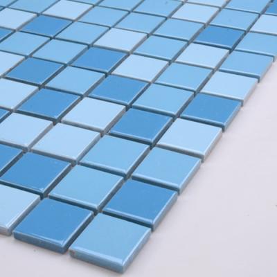 China MD066T Cheap Parquet Bathroom Aqua Blue Ceramic Tile Mosaic for sale