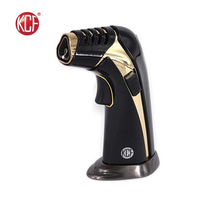 China Gas New Product Cheap Adjustable Black Torch Lighter For Outdoor for sale