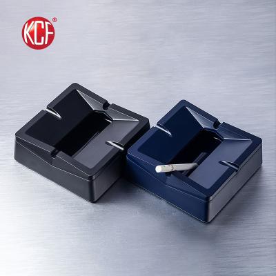 China Custom Color Melamine Fashion Design Melamine Portable Square Ashtray For Outdoor for sale