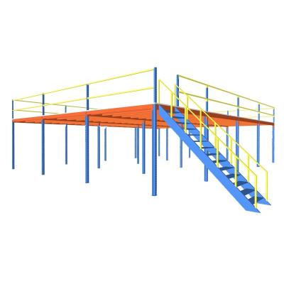 China Corrosion Protection Large Span Structure Platform All Steel Mezzanine Floor For Gym Mezzanine Floor Racking System for sale