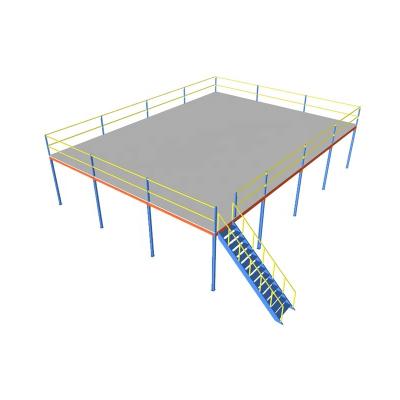 China Corrosion Protection Floor Mezzanine Platform Mezzanine Racking System Pallet Supported Mezzanine Heavy Duty Multi-Tier Steel Grating for sale