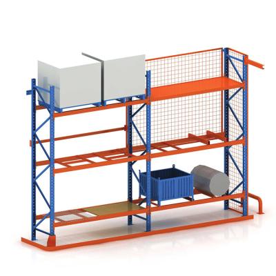 China Easy To Store Or Pick Up Heavy Duty Warehouse Equipment Storage Pallet Racking Adjustable Steel Rack 100% Selective Industrial Shelves for sale