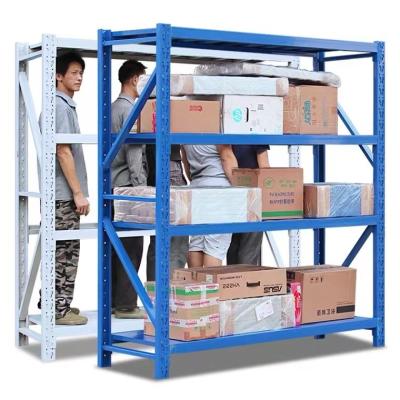 China Foldable Industrial Heavy Duty Adjustable Rack Display Adjustable Boltless Warehouse Storage Shelves Steel Racking Manufacturers for sale