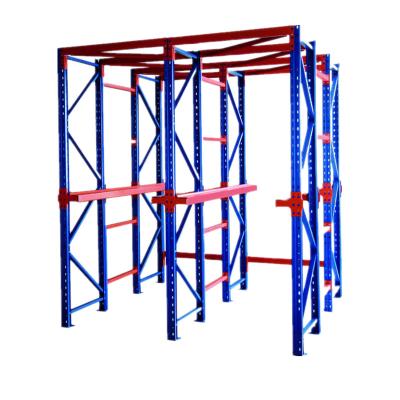 China Ce Certified Stackable Warehouse Equipment High Density Storage Racks Racks Vertical Heavy Duty Drive In Pallet Racking System for sale