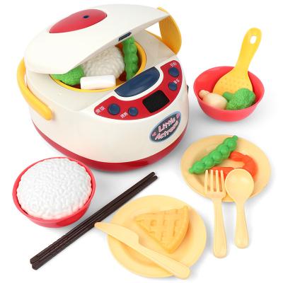 China Plastic Multi Function Rice Cooker Set Kitchen Toys Role Play Kitchen Toys For Kid for sale