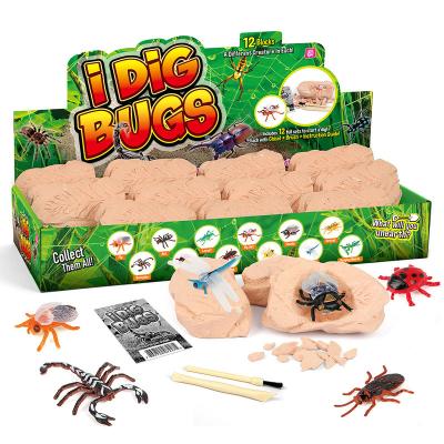 China Educational Toys Insect Excavation Toys 12 PCS, Educational Toys For Children, Favorite Gift Toys For Kid for sale