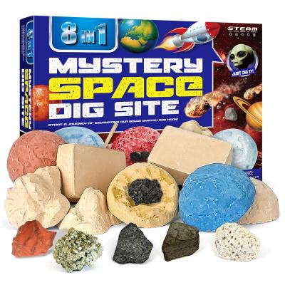 China DIY Toys Archeology Toy Ore Toys DIY Excavation Kit Scientific Toys For Kid 8 In 1 for sale