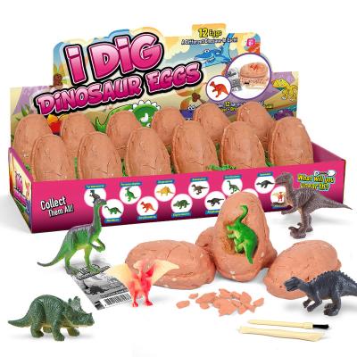 China Excavation Toys 12PCS Hot Toys, Favorite Sale Dinosaur Egg Excavation Toys For Kid for sale