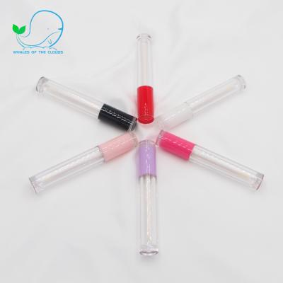 China New Style Thick Cosmetic Packaging Bottle Container Wall Custom Printing Empty Lip Gloss With Brush for sale