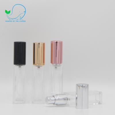 China Hot Selling Luxury Square Perfume Cosmetic Packaging High Grade Refillable Clear Glass Bottle Break-resistant for sale